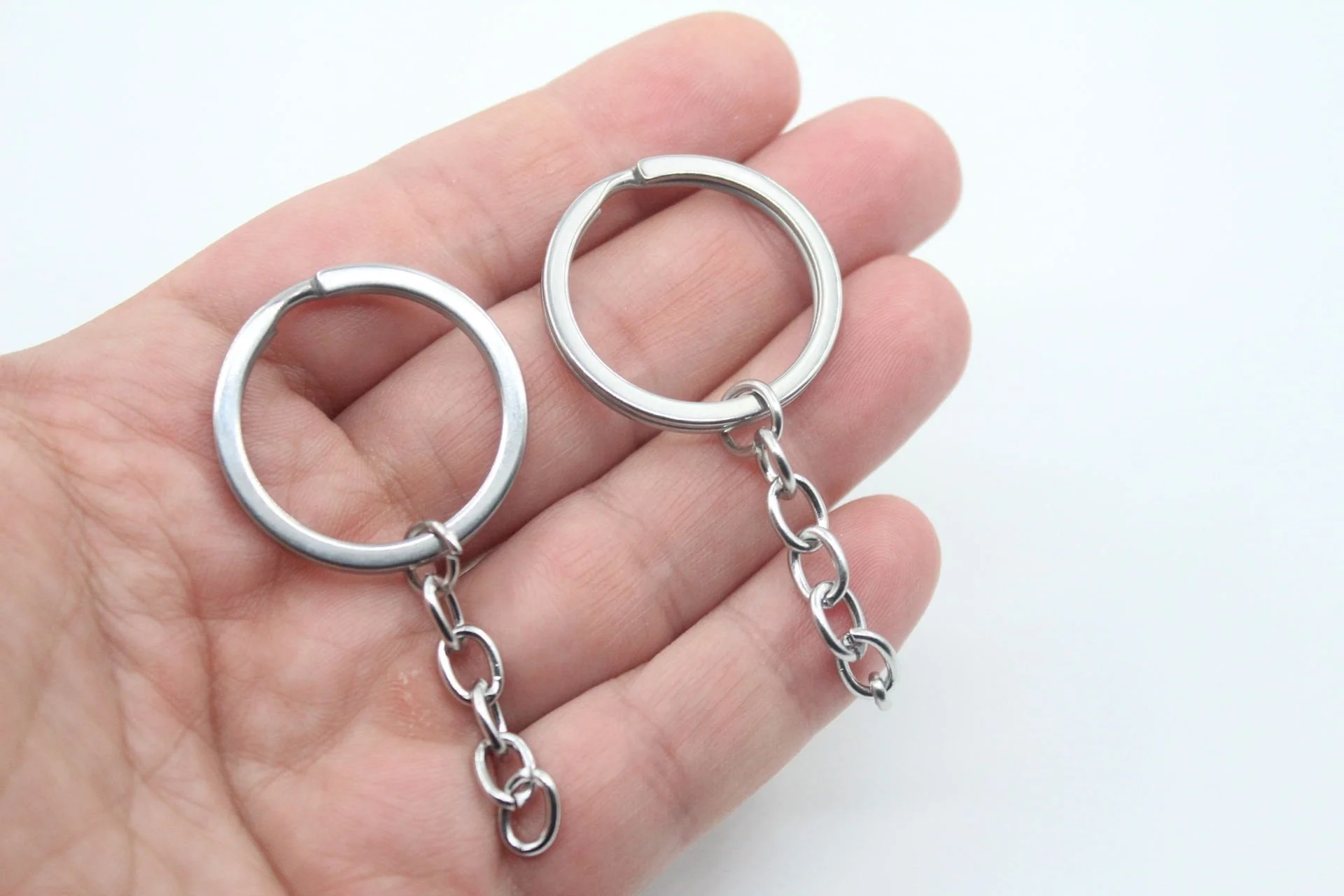 25MM Anahtarlık Zinciri NİKEL  100 lü Paket