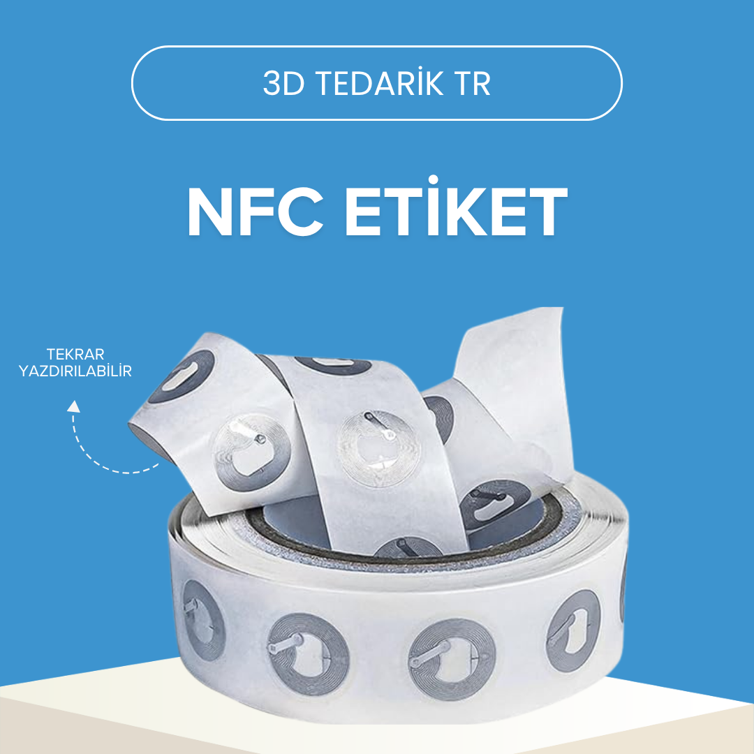 NFC Etiket RFID Etiketi Boş Yeniden Yazılabilir Etiket, NFC Etkin Cihazlarla Uyumlu - 10lu Paket