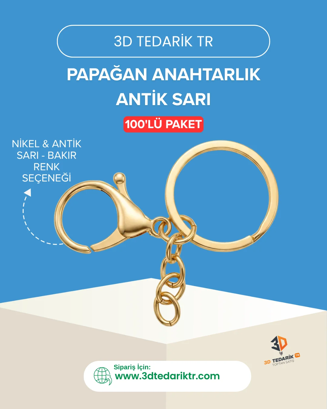 Papağan Anahtarlık 100lü Paket