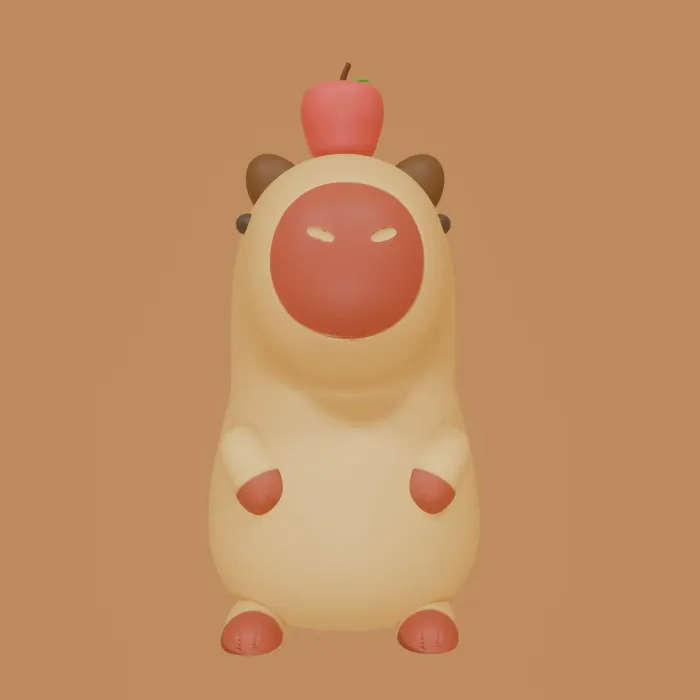 SEVİMLİ CAPYBARA M2 ANAHTARLIK