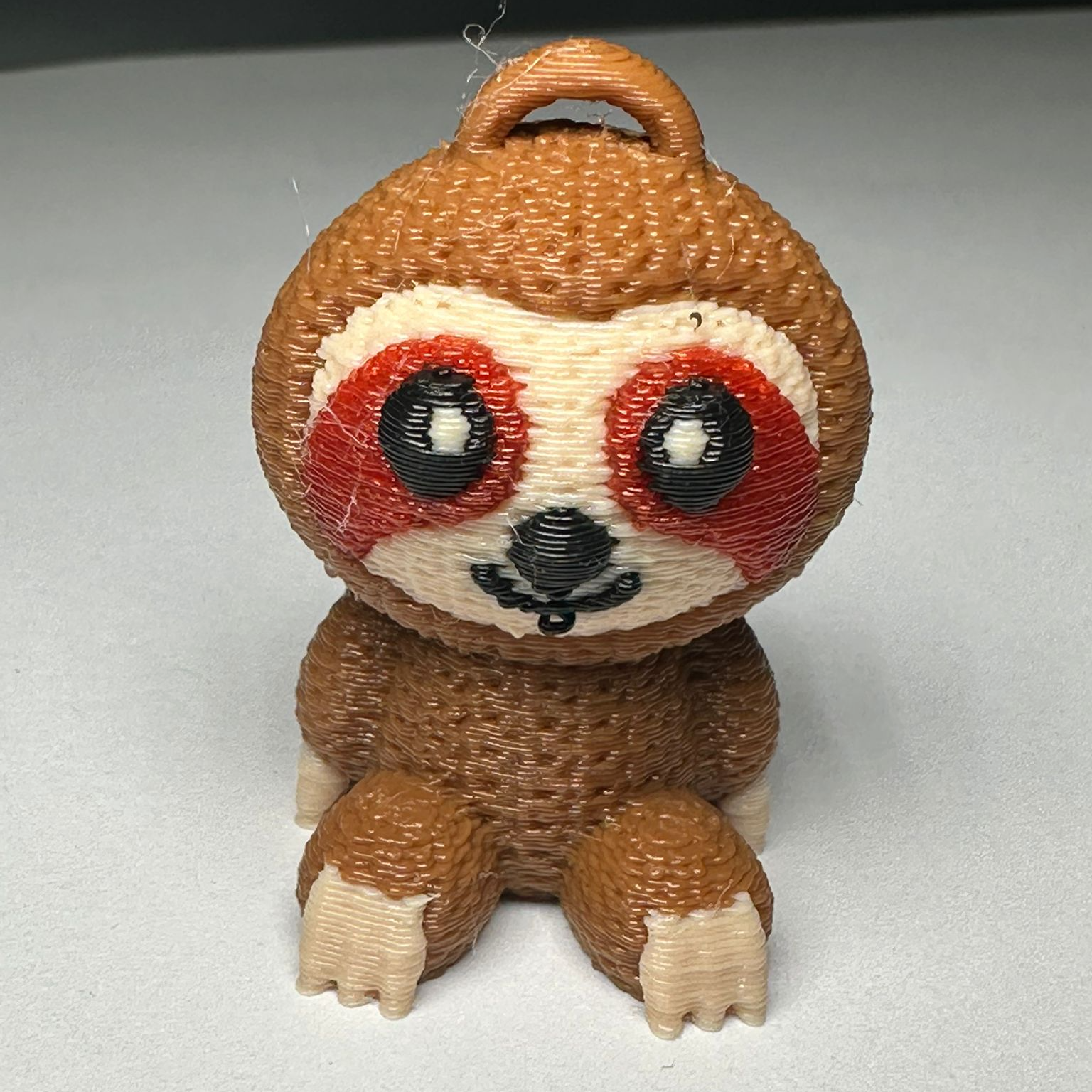 SEVİMLİ TEMBEL HAYVAN ÖRGÜ ANAHTARLIK