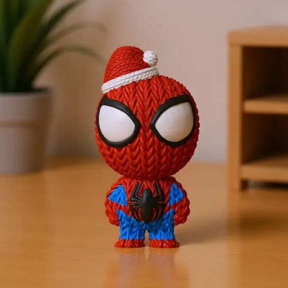 YILBAŞI SPİDER-MAN ÖRGÜ ANAHTARLIK