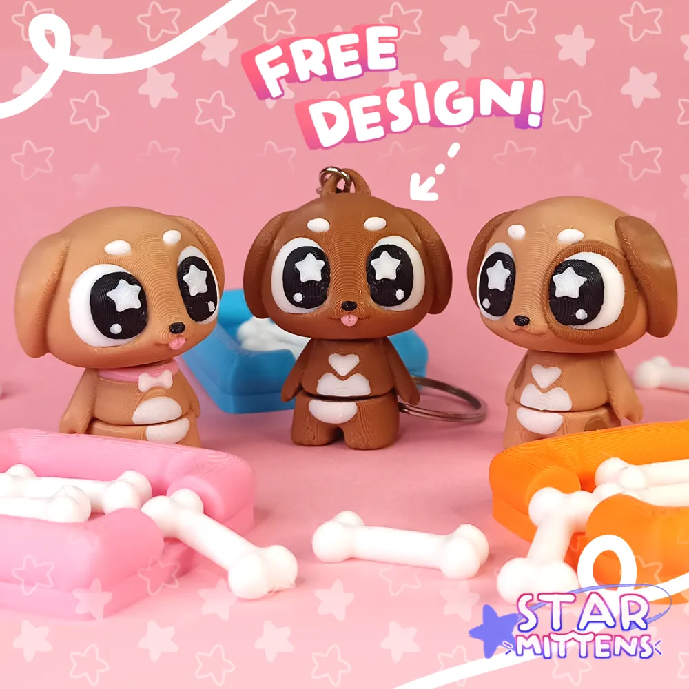 YILDIZ TATLI KÖPEK EKLEMLİ ANAHTARLIK