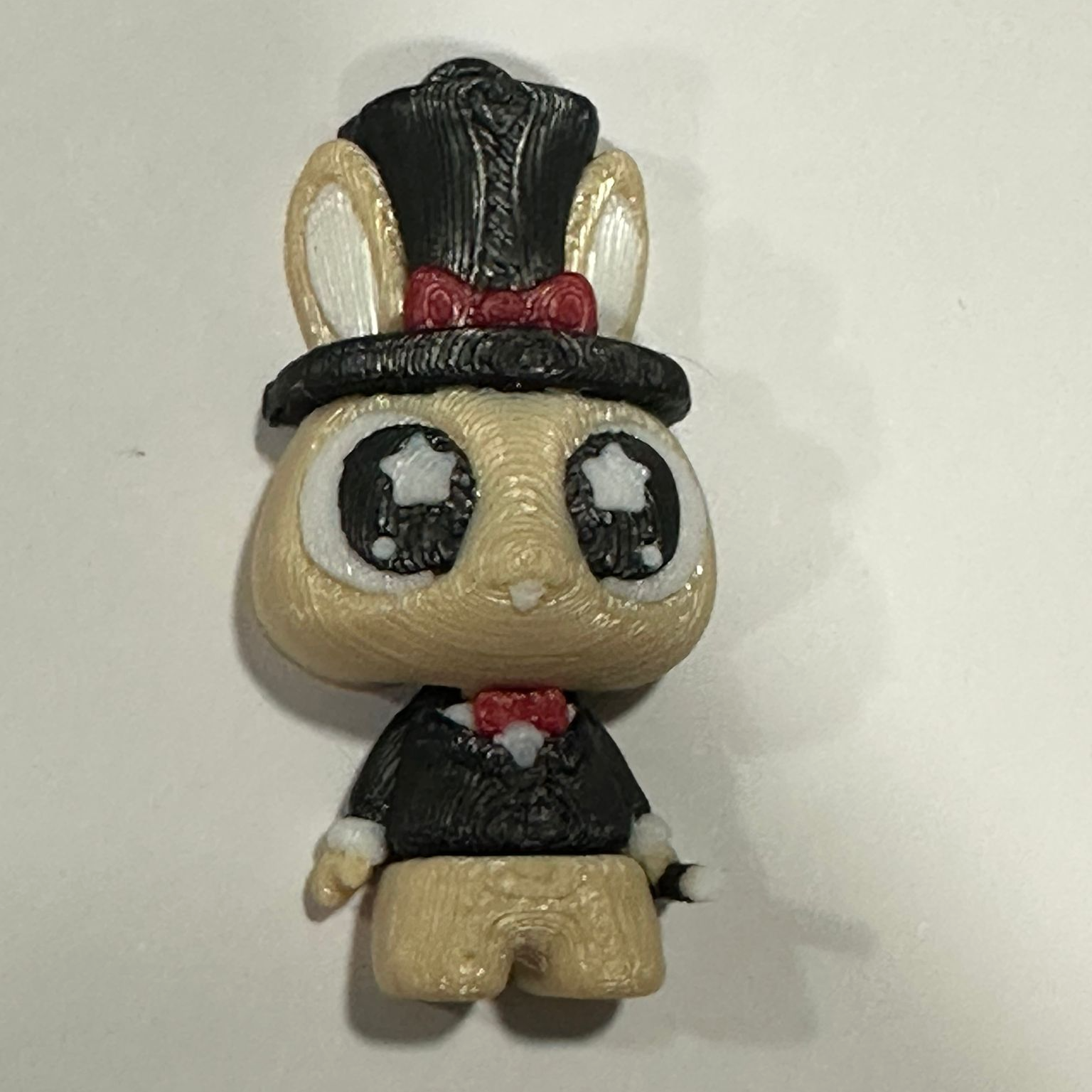 YILDIZLI SİHİRBAZ TAVŞAN MİNİ EKLEMLİ ANAHTARLIK